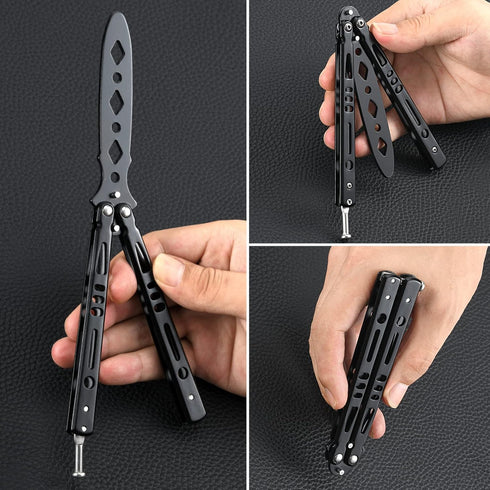 Practice Tool with Cool Color Design, Full Stainless Steel, Set of 3 Color (black&silver&colorful)...