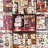Scrapbooking Supplies Kit, Vintage Aesthetic Scrapbook Kit, Junk Journal Supplies with Scrapbooking Paper A6 Grid Notebook, Journaling Supplies, B...