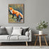 Posterizer 1 pcs- Red fox on a river next to wild flowers-Art for Animal Lovers-Floral Botanical Art- Gift for Men Women Entrepreneur Teens-Decor ...