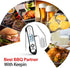 Digital Meat Food Thermometer - 2~3S Instant Read Cooking Thermometer, Backlight, Built-in Magnet, Calibration, Foldable Probe for Kitchen Deep Fr...