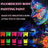 6 Pcs Glow in Dark Face Body Paint,Neon Fluorescent Blacklight Glow Face Makeup Set,Washable & Quicker Dry Neon Face Body Paint for Party Supplies...