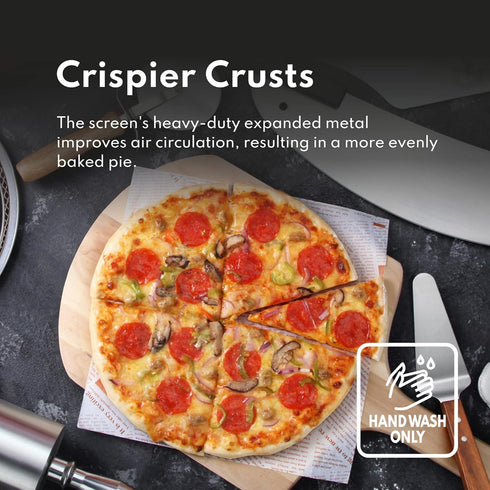 New Star Foodservice Restaurant-Grade Aluminum Pizza Baking Screen, Seamless (20-Inch (Pack of 1))...