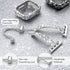 WINGLE Compatible with Apple Watch Bands 40mm for Women Series SE 6 5 4, Bling Diamond Slim Bracelet Dressy Fancy Band with 2 in 1 Waterproof Blin...