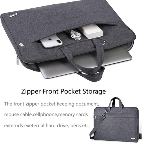 Voova Laptop Sleeve Shoulder Bag 13 13.3 14 Inch, Waterproof Carrying Case Compatible with Macbook Air 13 M1/M2, MacBook Pro 13/14, 13.5 Surface L...