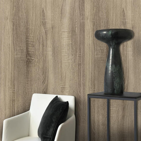 Abyssaly 17.7” X 118” Wood Grain Contact Paper, Light Brwon Wood Peel and Stick Wallpaper, Self Adhesive Natural Wood Wallpaper for Home Decoratio...