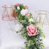 Lvydec 2 Pack Artificial Eucalyptus Garland, Fake Eucalyptus Greenery Garland Wedding Backdrop Arch Wall Decor, 5.5 Feet/Strand Fake Hanging Plant...