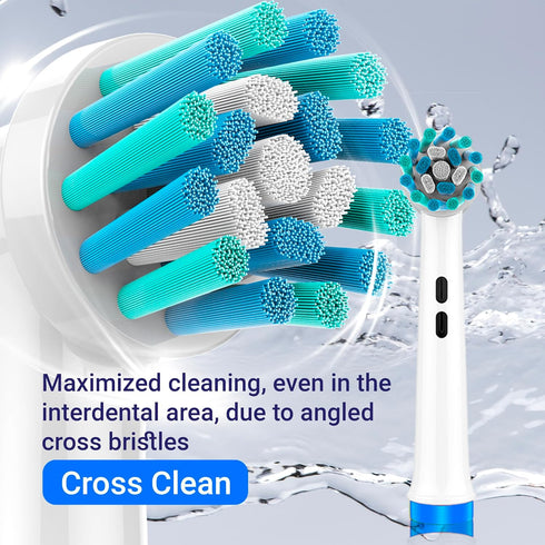 Replacement Heads for Oral B Braun Variety Pack of 16 PCS Floss Cross Sensitive Soft Precise Electric Toothbrush Heads Tooth Brush Head Refill Com...