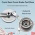 Motorcycle Front Rear Drum Brake Pad Shoe Assembly Aftermarket Replacement Parts Compatible for Honda XR 50 XR50 CRF CRF50 DIrt Pit Bike Wheel Bra...