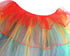 NHSUNRAY Women Girls Dancing Tutu Skirt Layered Organza Lace Rainbow Bustle Skirt Ruffle Tiered Clubwear,Multi-Color One Size with Adjustable Ribb...