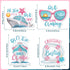 Cruise Door Decorations Magnetic - 4PCS Oh Ship It’s A Girls Trip Magnets, Girl Cruise Ship Car Cabin Refrigerator Magnet Decal, Cruising Magnetic...