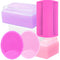 Cradle Cap Treatment Kit for Baby Girl | Baby Cradle Cap Brush for Babies - Baby Bath Essentials | Cradle Cap Comb & Baby Bath Sponge (Pink 6-Pack...
