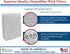 2-Pack Air Filter Factory Replacement For Procare PCWF813, PCWF-813 Humidifier Wick Filters