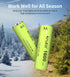 Kruta Ni-MH AA Rechargeable Batteries, Double A 1600mAh High Capacity 1.2V Pre-Charged for Garden Landscaping Outdoor Solar Lights, String Lights,...