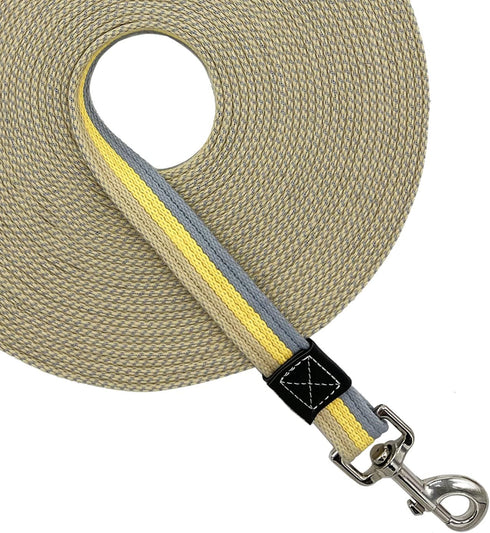 Cotton Web Strong Dog Trainning Lead Basic Walking Hiking Lead Mid Yellow 10FT/Width 1"...
