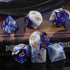 QMAY DND Dice Set - Polyhedral Dice (Blue Mix White) 7 Pcs for Dungeon and Dragons D&D RPG Role Playing Games Dice with Dice Bag...