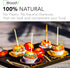 Wooden Candy Apple Sticks 5.5"x3/16" - Disposable 100 Pcs of Cocktail Picks and Toothpicks for Appetizers...