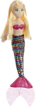 Aurora® Enchanting Sea Sparkles™ Sequin Sparkles™ Isla Stuffed Doll - Imaginative Play - Magical Companions - Multicolor 18 Inches...