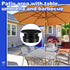 Sadnyy Parasol Umbrella Hole Ring Plug and Cap Set Outdoors Deck Table Hole Cover Insert Thicker Umbrella Plug for Patio Table Yard, Black...