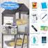 Bedside Caddy Bedside Hanging Storage Basket Bed Caddy for Headboards Bunk Dorm Rooms Crib Beds Rails Organizer (Grey)...