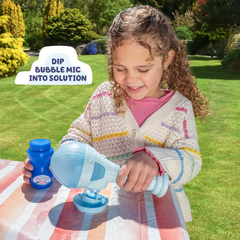 BLUEY DANCE MODE Bubble Machine and Toy Microphone | Bluey Toy for Baby, Toddlers and Kids | includes Bubble Solution...