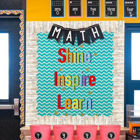 White Wood Bulletin Board Border Trim for Classroom Decoration 36 Feet...