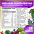 Super Greens Powder, Green Drink Smoothie Mix with 20+ Superfoods for Energy Support, Spirulina, Chlorella, Mushrooms, Antioxidants & Digestive En...