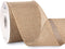 Ribbli Natural Burlap Wired Ribbon, 4” Inch x Continuous 20 Yard, Wired Edge Ribbon for Wreaths,Big Bows,Tree Decoration,Outdoor Decoration...