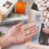 Cheriswelry 100M 0.8mm Nylon Beading Cord Dark Orange Chinese Knotting Rattail Macrame Thread String Roll for Jewelry Making Kumihimo Wrapping Sup...