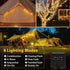 2 Pack Total 80FT Solar String Lights for Outside, 240 LED Outdoor String Lights Solar Powered, IP65 Waterproof Christmas Fairy Tree Light with 8 ...