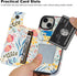 HAOPINSH for iPhone 15 Wallet Case with Card Holder, Floral Flower Pattern Back Flip Folio PU Leather Kickstand Card Slots Case for Women Girls, D...