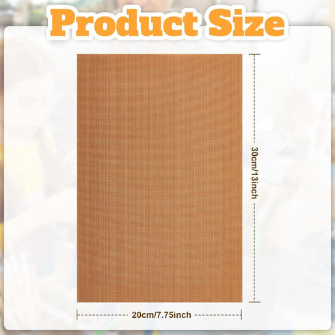 Honeydak Clay Oven Safe Work Mat Non Skid Mat Polymer Clay Bake Tool Oven Liners for DIY Crafts Projects,7.9 x 11.8 Inches(5 Pack)...
