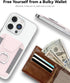 Magnetic Wallet with Card Holder, Compatible with Mag-Safe, Leather Card Holder, Wallet with Phone Ring for iPhone 15/14/13/12 Series, 7 Cards Hol...
