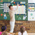 122pcs Cartoon Space Classroom Calendar Bulletin Board Set with Seasons Weather Festival I Feel Days of The Week for Classroom Back to School Deco...