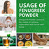 Jiva Organics Organic Fenugreek Powder 7oz Bag - Gluten Free, Non-GMO, Methi Powder, Pure, Raw & Natural - Great As A Spice Or Even For Hair Growt...