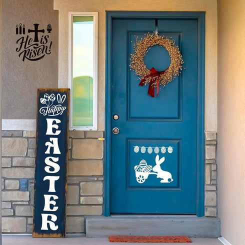 25 Pieces Easter Stencils Easter Theme Templates Reusable Plastic Drawing Stencils Journal Painting Templates for Easter Party Home Decor DIY Craf...