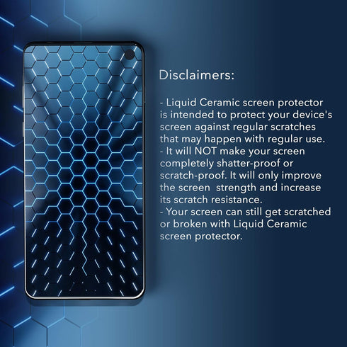 Glass Screen Protector Wipe On Scratch and Shatter Resistant Nano Protection for All Phones Tablets Smart Watches - Universal......