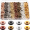 800 Pcs 6mm Flat Gold Beads Flat Round Spacer Beads for Bracelets Making Round Rondelle for Jewelry Making Spacer for Necklaces DIY(Mixed Color)...