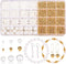 ROADPLUM 1947 Pcs Pearl Beads for Jewelry Making, White and Gold Beads for Crafts with Holes, Gold Filled Beads for Bracelets Making Kit, Multi-Si...