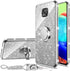 Case for Moto G Power 2021, for Motorola G Power 2021 Phone Case with Ring Kickstand Lanyard Shockproof Protection Cute Soft Glitter Cover Case fo...
