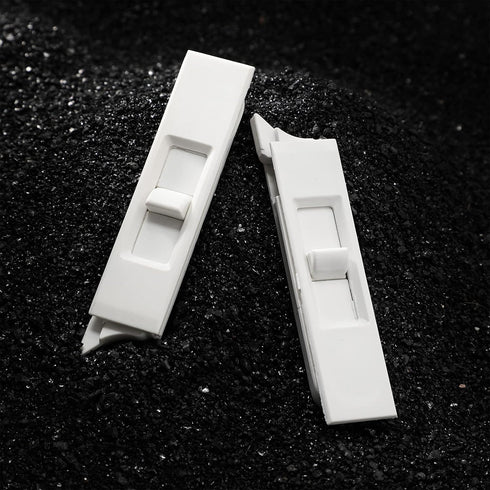 Tilt Latch Pairs White Plastic Construction Snap-In Latch Pairs Spring Loaded Sliding Window Tilt Latch for Home Window Accessories (12 Pieces)...