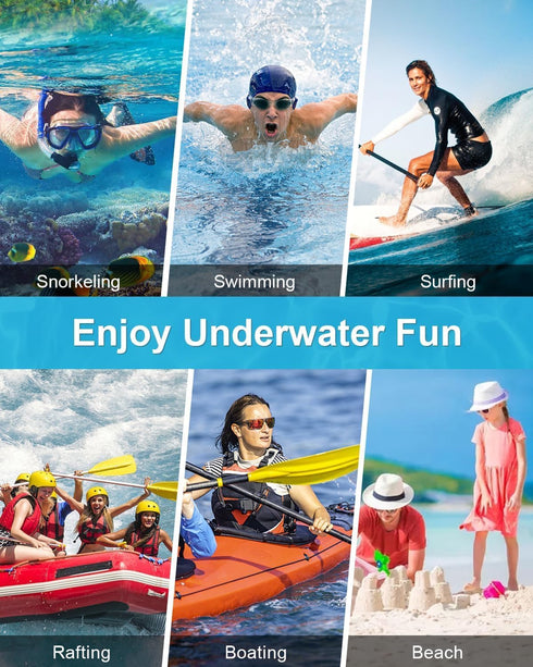 Diving Waterproof Phone Case, Underwater Phone Case for Snorkeling, Universal Self-Check Water Proof Case for iPhone 15 14 13 12 Pro Max Samsung S...