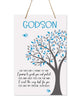 LifeSong Milestones Baptism Christening Modern rope tree sign for Son Daughter Godchild Godson Goddaughter Child First Holy Communion gift Mother ...