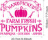 Alinacutle Farm Fresh Pumpkins Reusable Silk Screen Stencils, Self-Adhesive Silkscreen Printing Stencil for Home Decor,Paint on Wood/Fabric/Wall/C...