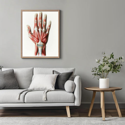 Posterizer 1 pcs-artistic illustration of the human hand 2-Teachers & Classrooms-Abstract & Modern Art-School and classroom art- unframed wall art...