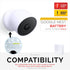 Wall Mount for Google Nest Battery Security Camera Holder - Adhesive & Screw-in, No Hassle Installation, Easy Slot-in Design (White) by Brainwavz...