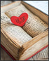 Posterizer 1 pcs-Valentine’s Day themed heart and book design -3-Romantic Art-Holiday Poster Collection-Gift for Couples boyfriend girlfriend Husb...