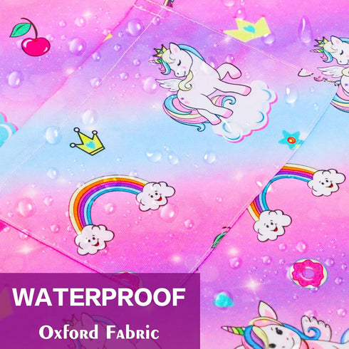 PASHOP 2 Pack Kids Apron Rainbow Unicorn Aprons With Pockets for Girls Boys Toddler Apron for Painting Cooking Baking...