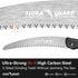 FLORA GUARD 10 Inch Hand Pruning Saw, Heavy Duty Folding Hand Saw with Triple-Cut Razor Teeth SK5 Curved Blade, Non-Slip Handles and Safety Lock, ...
