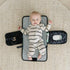 Dodo Babies Portable Diaper Changing Pad Set - Portable Waterproof Changing Mat with Memory Foam Head Pillow and Zip Storage Plus 2 Pacifier Clips...