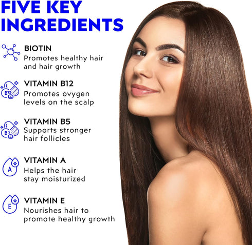 Elon Biotin Gummies for Hair Growth – 60 Count Biotin 5000mcg Per Serving for Hair, Skin and Nails – Vitamin A, Folic Acid, & Vitamin E - Pectin C...